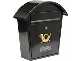 Poštovní schránka se stříškou oblou 380x320x105mm černá Vorel TO-78585