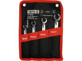Sada klíčů prstencových 4ks 8-17 mm polootevřené Yato YT-0143