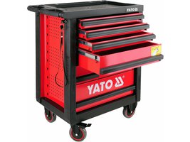 Skříňka dílenská pojízdná 6 zásuvek červená Yato YT-0902 - POUZE OSOBNÍ ODBĚR NA PRODEJNĚ V NEHVIZDECH