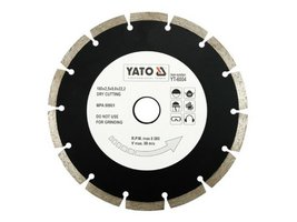 Kotouč diamantový 180 x 22,2 x 2,5 mm Yato YT-6004